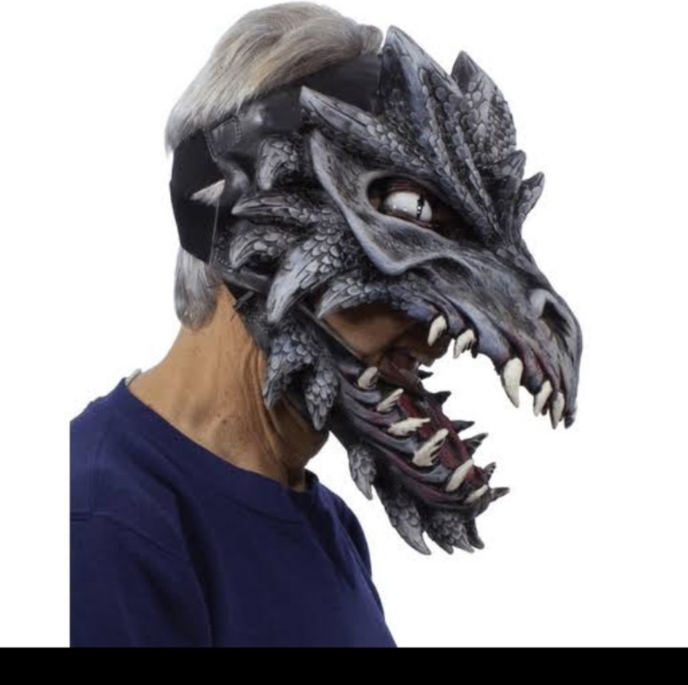 Zagone Studios Dragón Visage Halloween Face Mask